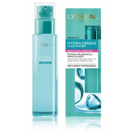 L'oreal Hydra Genius Aloe Water mitrinrinošs krēms sausai / jutīgai ādai