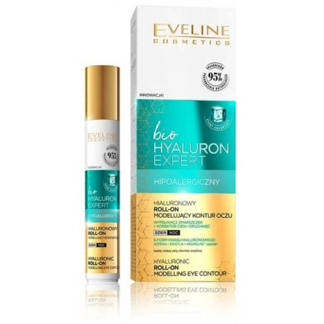 Eveline Bio Hyaluron Expert Roll-On гель для глаз с аппликатором-шариком