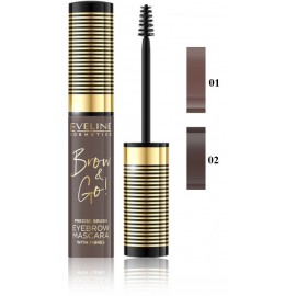 Eveline Brow & Go! Eyebrow Mascara uzacu tuša 6 ml.