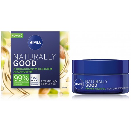 Nivea Naturally Good Regenerating nakts sejas krēms