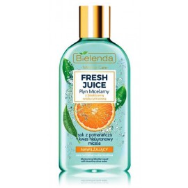 Bielenda FRESH JUICE Moisturizing Micellar Liquid mitrinošs micelārais ūdens ar citrusaugļu ūdeni un apelsīnu sulu