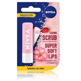 Nivea Caring Scrub Super Soft Lips Rosehip Oil скраб для губ с маслом шиповника