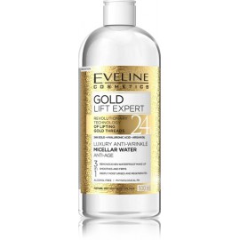 Eveline Gold Lift Expert Luxury Anti Wrinkle micelārais ūdens nobriedušai ādai