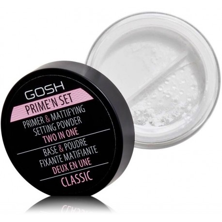 Gosh Prime'n set Primer & Mattifying Setting Powder 2in1 grima bāze / birstošais pūderis