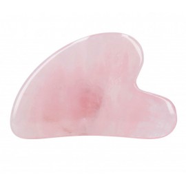 Ilū Rose Quartz Gua Sha Stone sejas masāžas plāksne ar rožu kvarcu