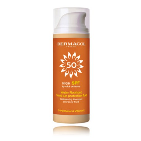 Dermacol Sun Water Resistant Tinted Sun SPF 50 жидкость солнцезащитная 50 мл.