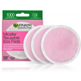 Garnier Skin Active Ultra Soft Dry Make-Up Removal Pads atkārtoti lietojami grima tīrīšanas diski