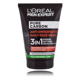 L'oreal Men Expert Pure Carbon Anti-Imperfection ikdienas sejas tīrīšanas līdzeklis