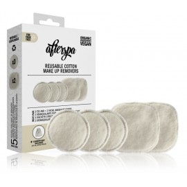 AfterSpa Reusable Cotton Make Up Removers atkārtoti lietojami kosmētikas noņemšanas spilventiņi