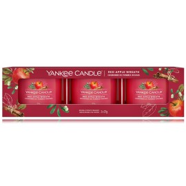 Yankee Candle Red Apple Wreath набор ароматических свечей (3 шт. по 37 г)