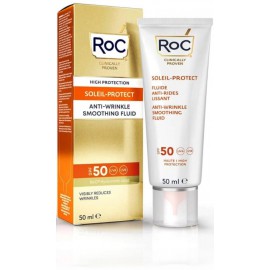 ROC Soleil-Protect Anti-Wrinkle Smoothing Fluid SPF50+ pretnovecošanās sejas aizsargfluīds