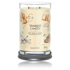 Yankee Candle Signature Collection Soft Wool & Amber aromātiska svece