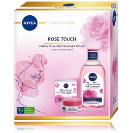 Nivea Rose Touch sejas kopšanas komplekts sievietēm (50 ml. krēms/gēls + 400 ml. micelārais ūdens)