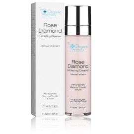 The Organic Pharmacy Rose Diamond Exfoliating Cleanser pīlinga sejas mazgāšanas līdzeklis