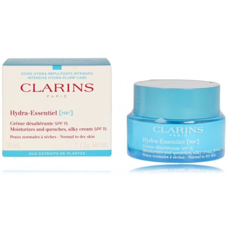 Clarins Hydra-Essentiel [HA²] Silky Cream SPF15 mitrinošs krēms normālai un sausai sejas ādai