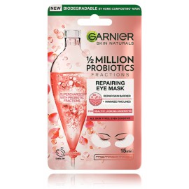 Garnier Skin Naturals 1/2 Million Probiotics Repairing Eye Mask atjaunojoša lokšņu maska ​​acīm