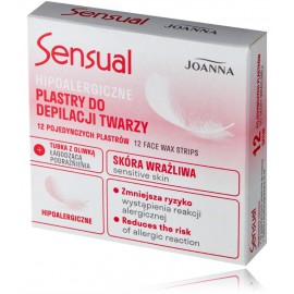 Joanna Sensual Face Wax Strips hipoalerģiskas depilācijas vaska sloksnes sejai