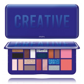 Pupa 3D Effects Design L Eyeshadow Palette Blue acu ēnu palete