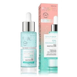 Eveline Serum Shot 10% Niacinamide nomierinošs sejas serums taukainai/problēmai ādai