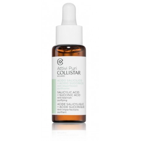 Collistar Attivi Puri Salicylic Acid + Succinic Acid очищающая сыворотка для лица