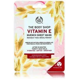 The Body Shop  Vitamin E Quench Sheet Mask mitrinoša lokšņu sejas maska ​​visiem ādas tipiem