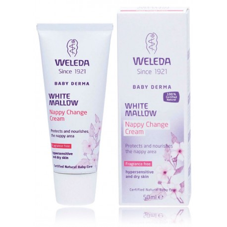 Weleda Baby Derma White Mallow Nappy Change Cream защитный крем от раздражения для детей