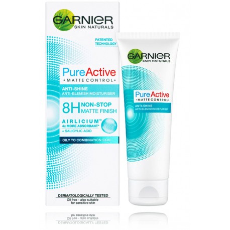 Garnier Skin Naturals Pure Active Matte Control dienas krēms taukainai un kombinētai ādai