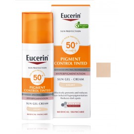 Eucerin Sun Protection Pigment Control Tinted Sun Gel-Cream SPF50+ aizsargājošs tonējošs gēls/saules krēms sejai