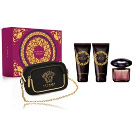 Versace Crystal Noir набор для женщин (90 мл. EDT + 100 мл. лосьон для тела + 100 мл. гель для душа)