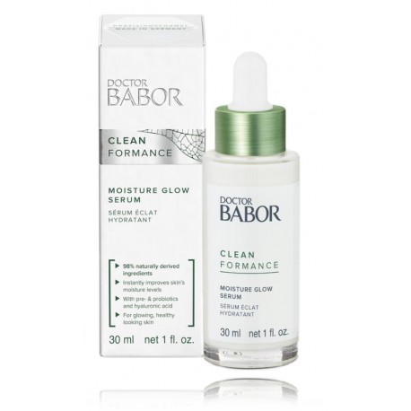 Babor Clean Formance Moisture Glow Serum интенсивно увлажняющая и осветляющая сыворотка для лица