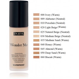 Pupa Wonder Me Instant Perfection Total Lightness Waterproof Foundation grima pamats