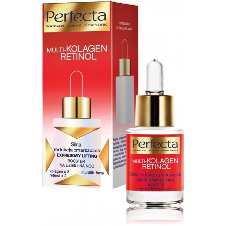 Perfecta Multi-Kolagen Retinol Booster pacilājošs dienas un nakts sejas serums