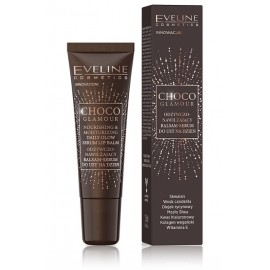 Eveline Cosmetics Choco Glamour Nourishing & Moisturizing Daily Glow Serum Lip Balm drėkinantis lūpų balzamas