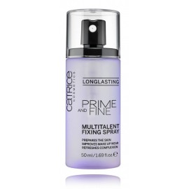 Catrice Long Lasting Prime and Fine Multitalent Fixing Spray grima bāze un fiksējošs līdzeklis vienā