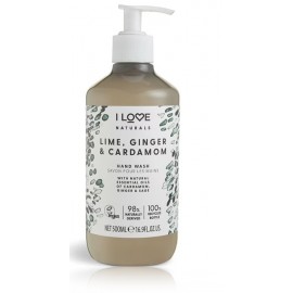 I Love Naturals Lime, Ginger & Cardamon Hand Wash šķidrās ziepes