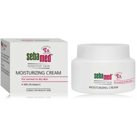 Sebamed Sensitive Skin Moisturizing Cream mitrinošs krēms normālai un sausai sejas ādai