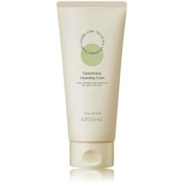 Missha Deep Cleansing Foam Creamy Latte Green Tea очищающая пенка для лица с экстрактом зеленого чая