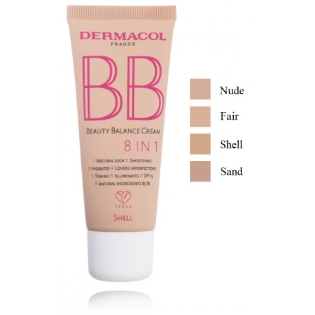 Dermacol BB Beauty Balance Cream 8in1 daudzfunkcionāls sejas tonējošs krēms