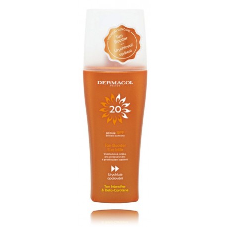 Dermacol Tan Booster Sun Milk SPF20 спрей-защитное молочко для усиления загара