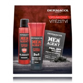 Dermacol Men Agent Eternal Victory komplekts (250 ml. dušas želeja + 150 ml. dezodorants + 2 x 7,5 ml. maska)