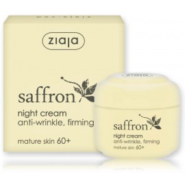 Ziaja Saffron Night Cream nakts nostiprinošs pretgrumbu krēms nobriedušai sejas ādai