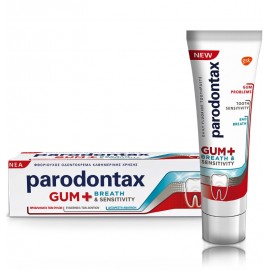 Parodontax Gum and Sensitive Whitening Toothpaste balinoša zobu pasta jutīgiem zobiem