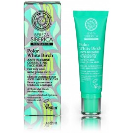 Natura Siberica Professional Bereza Polar White Birch Anti-Blemish Correcting veido serumas probleminei odai