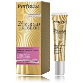 Perfecta 24K Gold & Rose Oil pretgrumbu acu krēms nobriedušai un jutīgai ādai