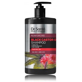 Dr. Sante Black Castor Oil Reinforcing Shampoo atjaunojošs šampūns ar rīcineļļu sausiem/bojātiem matiem