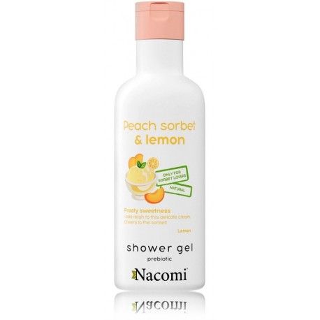 Nacomi Peach Sorbet & Lemon бодрящий гель для душа