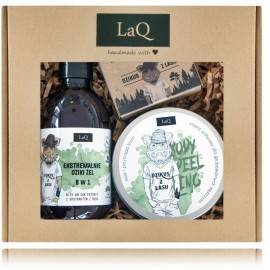 LaQ Extremely Wild Boar komplekts vīriešiem (dušas gēls 300 ml. + ziepes 85 g. + skrubis 200 ml.)