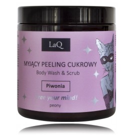 LaQ Body Wash & Scrub Peeling - Kitten Peony ķermeņa skrubis sievietēm