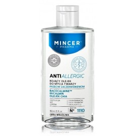 MINCER PHARMA Antiallergic No.1110 Oil nomierinoša sejas tīrīšanas eļļa pret apsārtumu jutīgai ādai