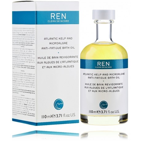 REN Atlantic Kelp & Microalghae Anti-Fatigue Bath Oil vannas eļļa pret nogurumu